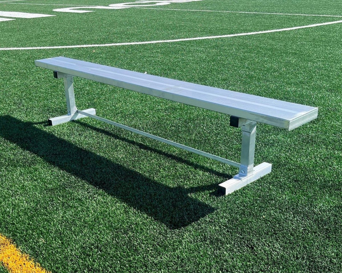 PEVO aluminum soccer team bench portable sideline seating, lightweight professional construction