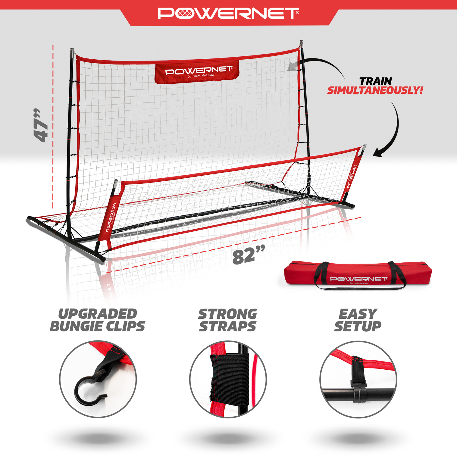 Soccer Rebounder trainer angle view setup