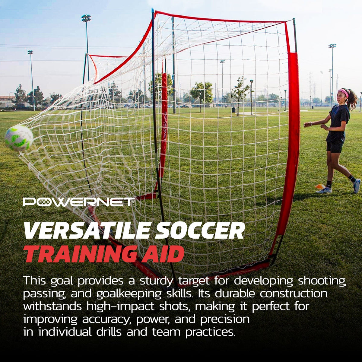 Futsal Goal full view assembled field use competitive play