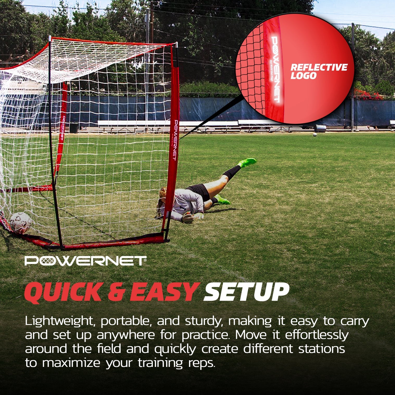 Soccer Goal assembled outdoor field training