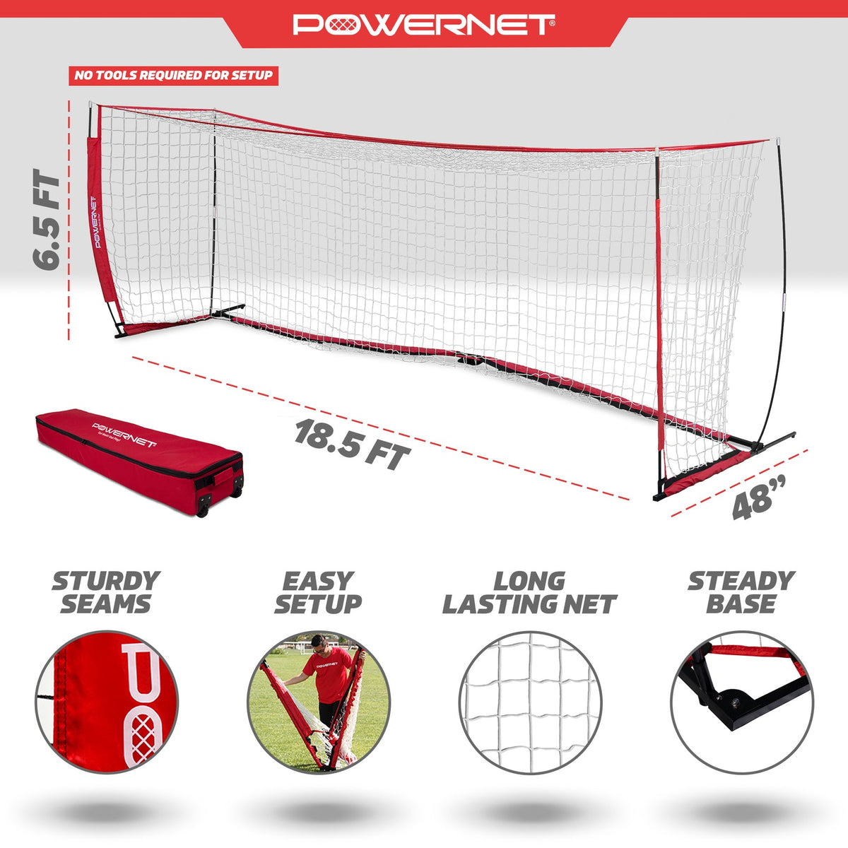 Soccer Goal frame angle showing construction