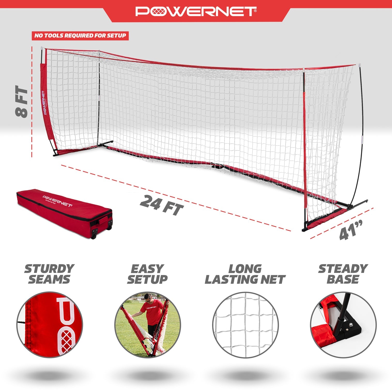 Soccer Goal frame angle showing quality