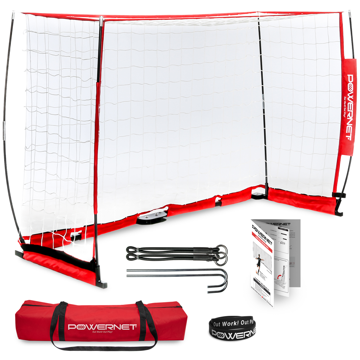 Portable Soccer Goal 6x4 dimensions compact frame lightweight