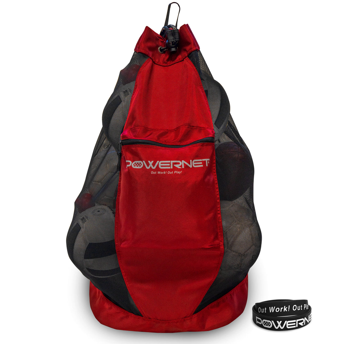 PowerNet soccer ball storage bag holds 10-12 size 5 balls Soccer Ball Bag training equipment