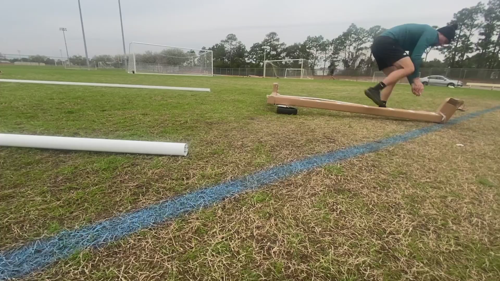 Load video: PEVO Park Series Soccer Goal - 8 x 24