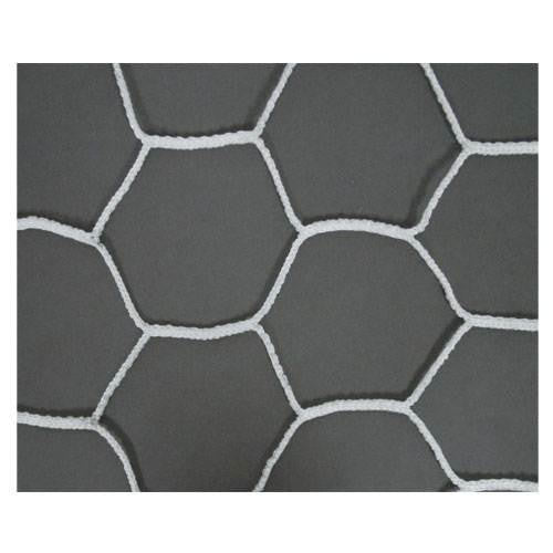 Soccer Innovations (2) 4mm Braided Hexagonal Goal Nets: black white hexagonal mesh goal net pair