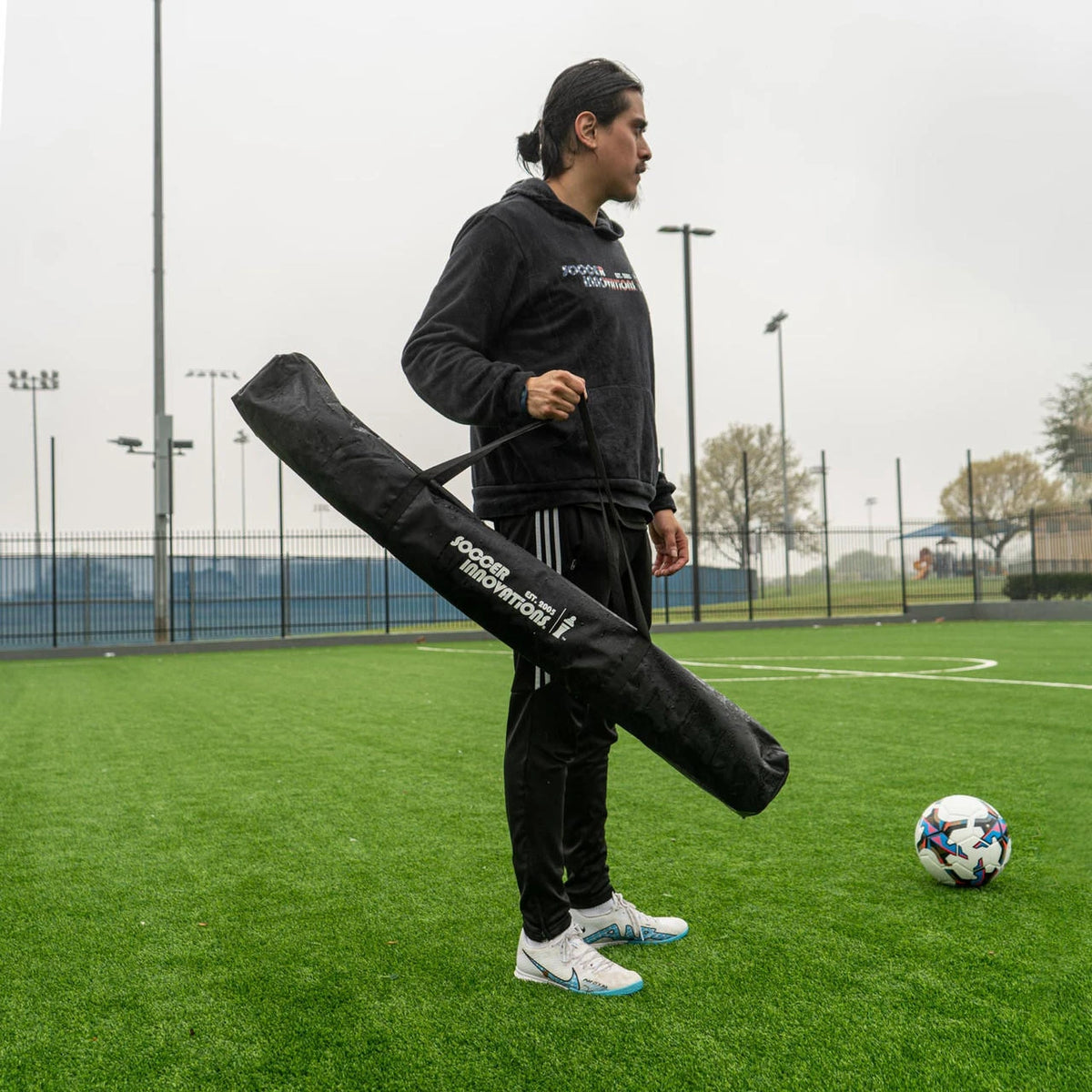 Soccer Innovations 3-in-1 grass/turf speed pole system Soccer Speed Pole training equipment