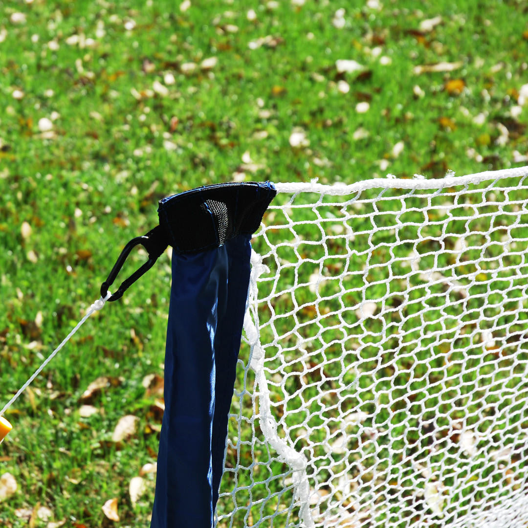 Set of 2 portable 3x6 smart goal nets with lightweight tangle-free netting