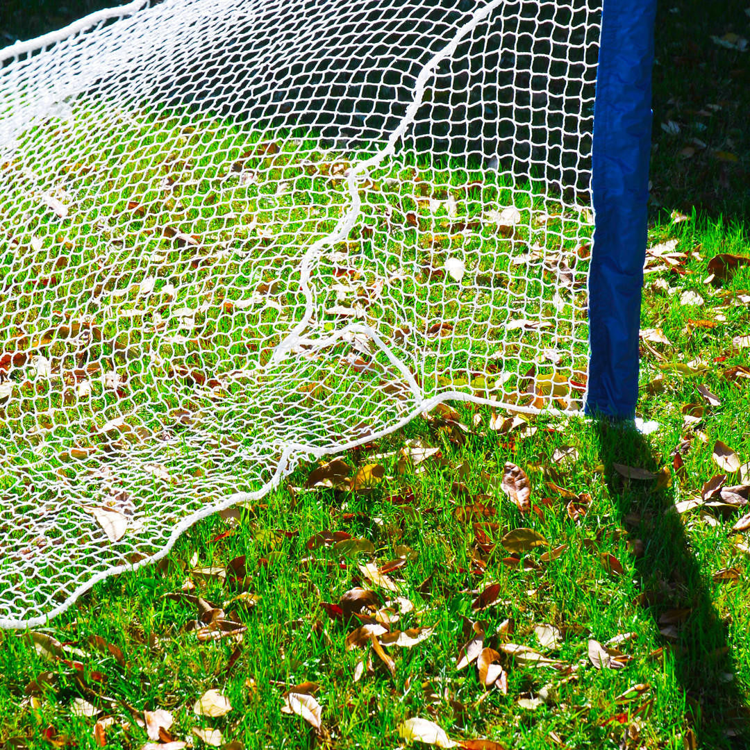 3x6 smart goal net showing curved design for ball containment and training