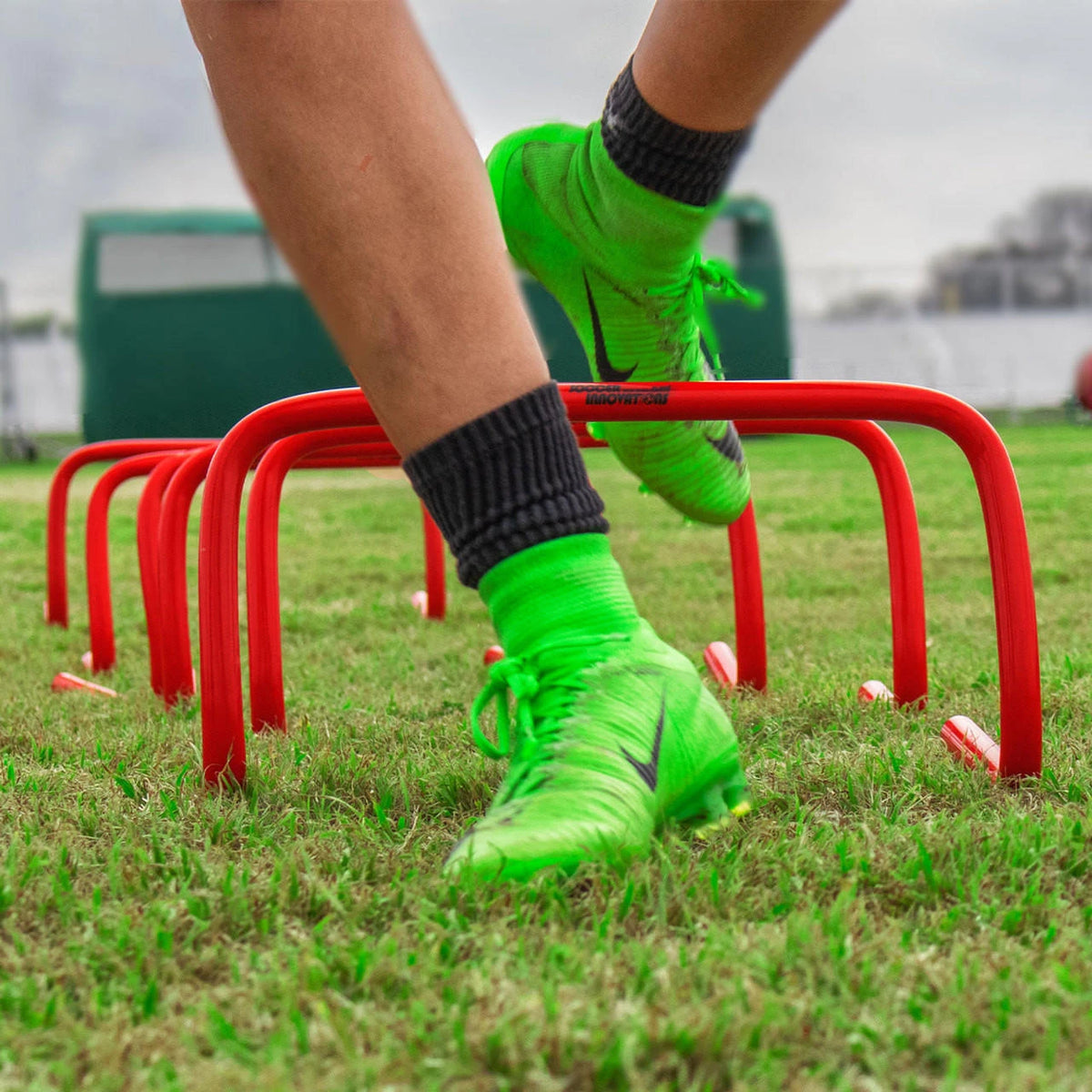 Red 9-inch soccer hurdle set lightweight PVC training equipment Soccer Hurdles training equipment