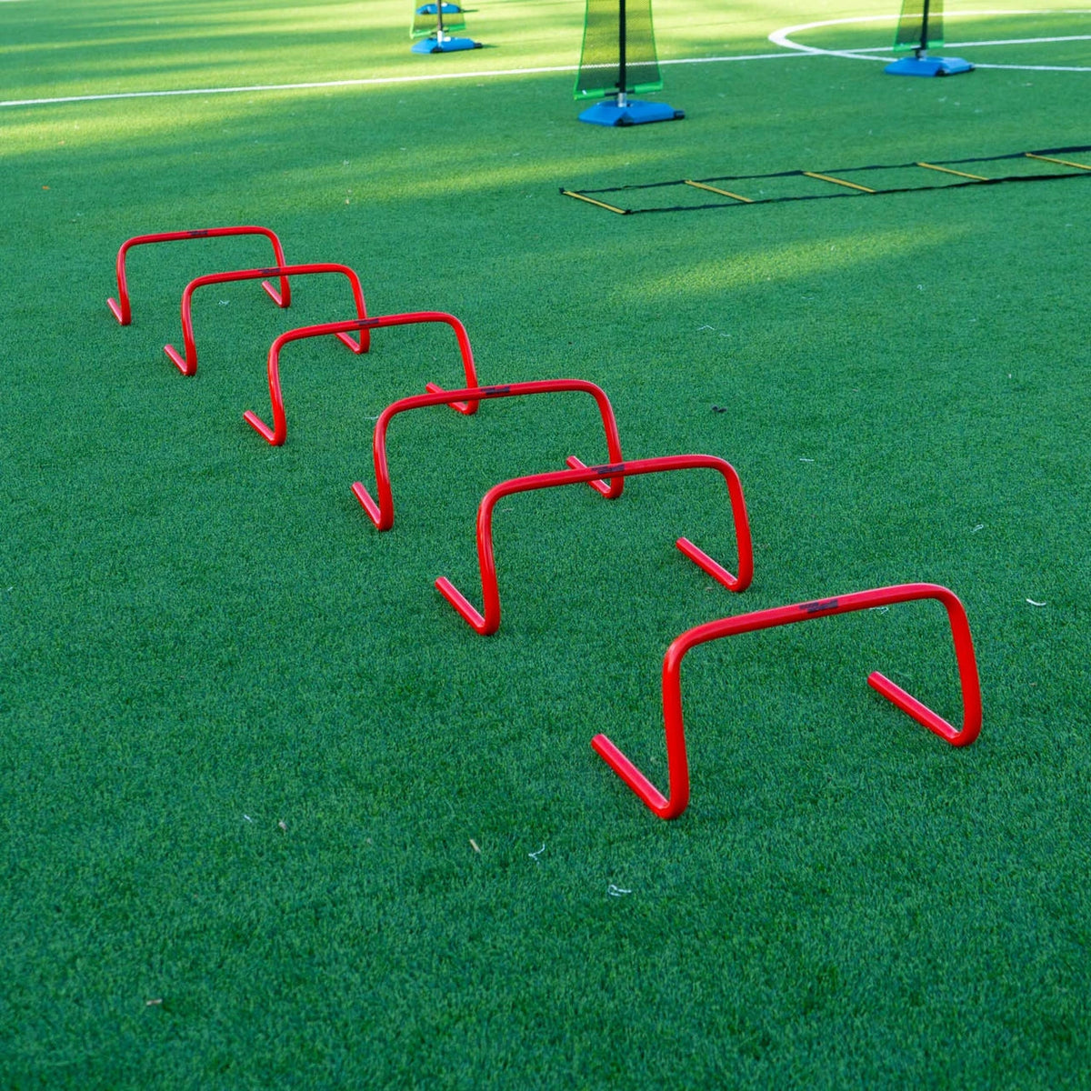 Red 9-inch soccer hurdle set lightweight PVC training equipment Soccer Hurdles training equipment