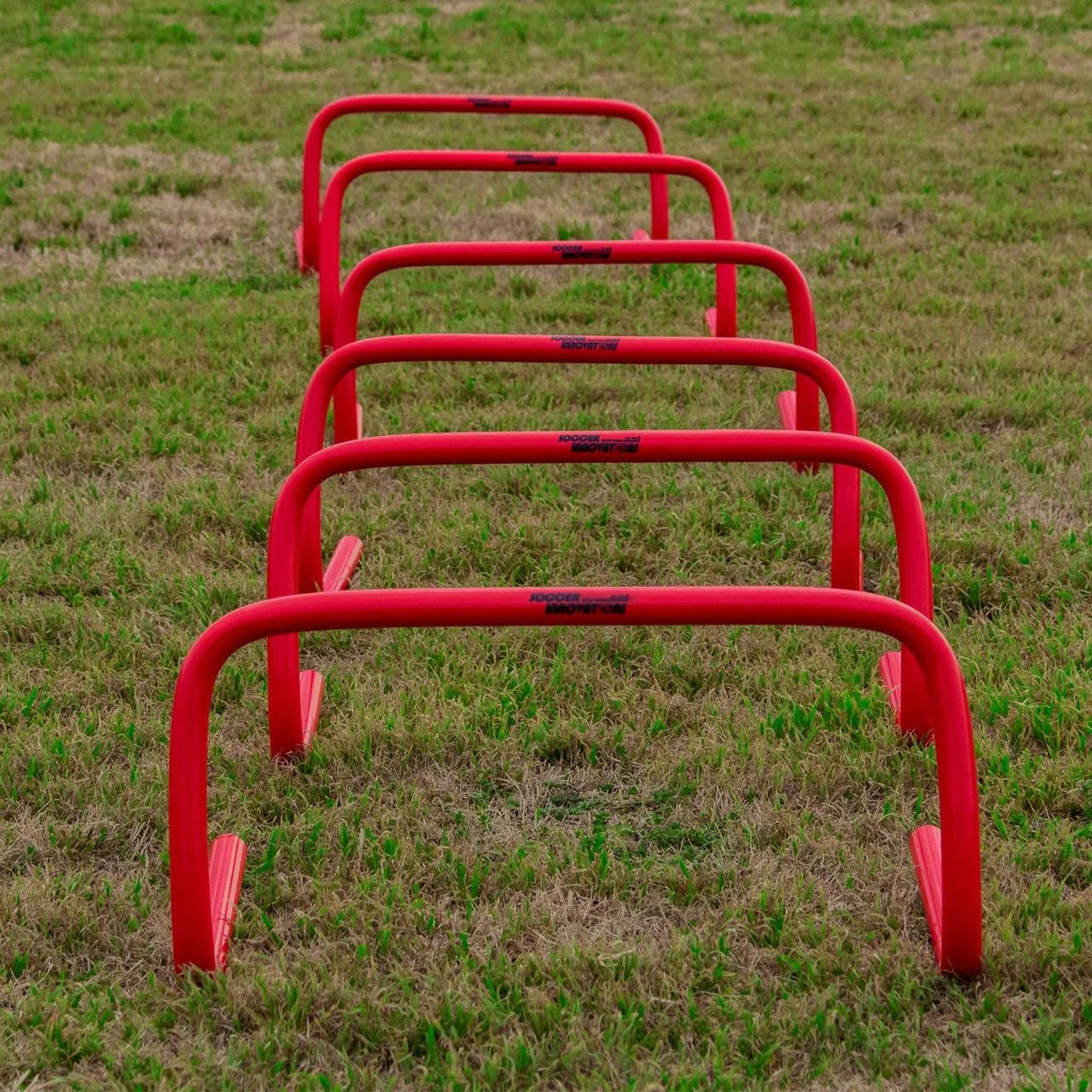Red 9-inch soccer hurdle set lightweight PVC training equipment Soccer Hurdles training equipment