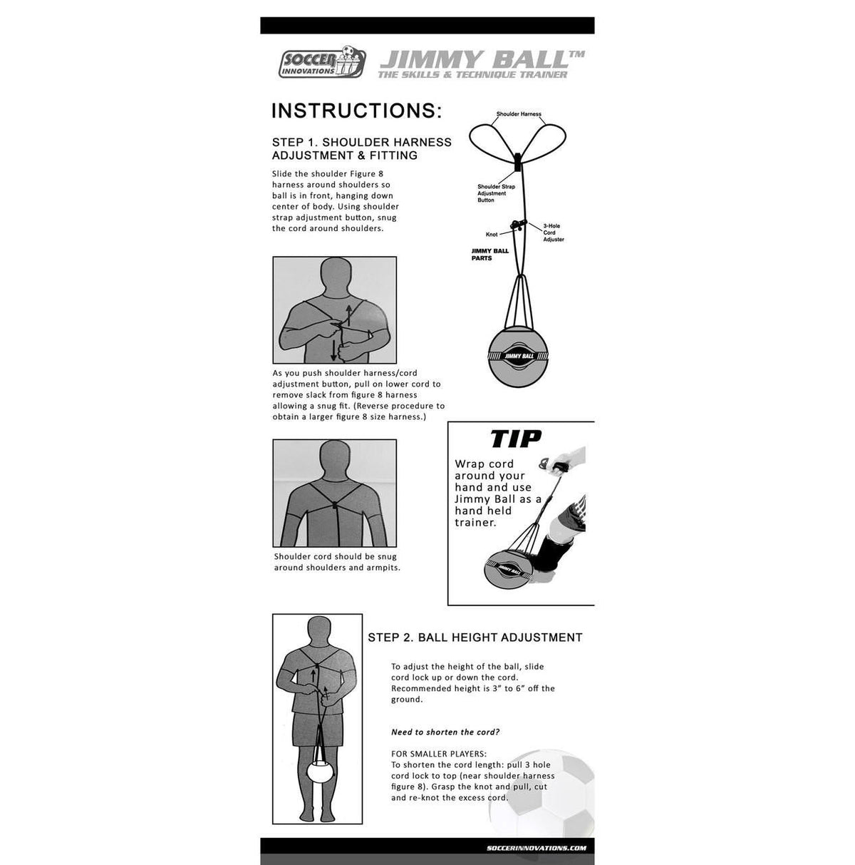 Soccer Innovations The Jimmy Ball Technique Training Soccer Ball: Jimmy Ball blister pack front