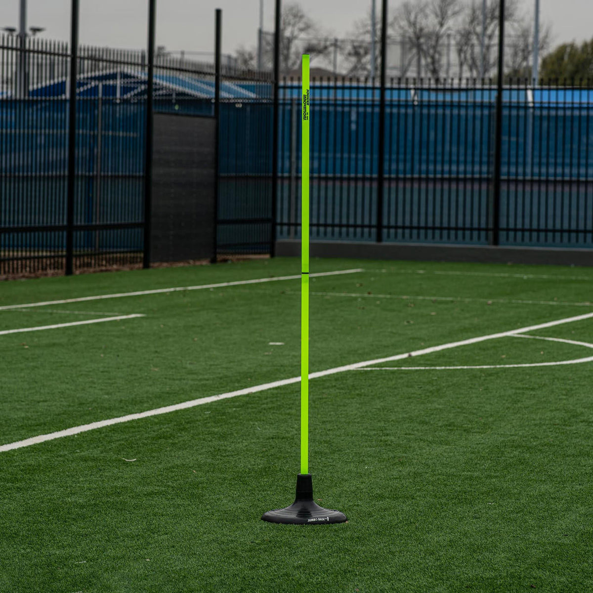 Soccer Innovations Jumbo Turf Base for Speed Poles & Corner Flags: jumbo turf base detail angle