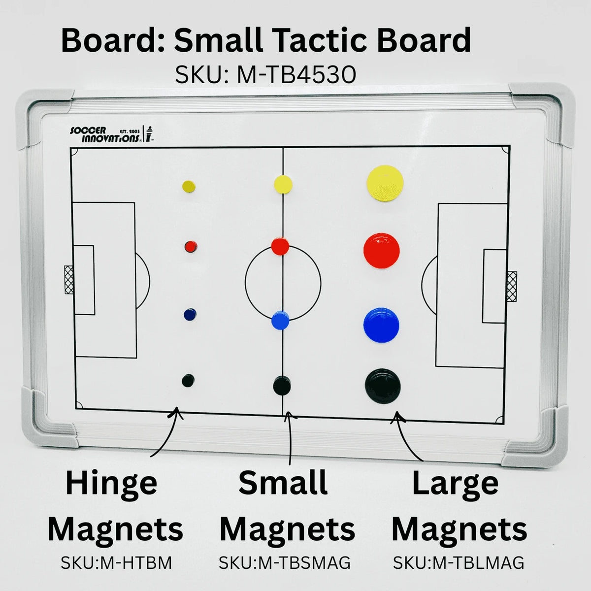 Large tactics board replacement magnets 26 pieces red blue yellow colors