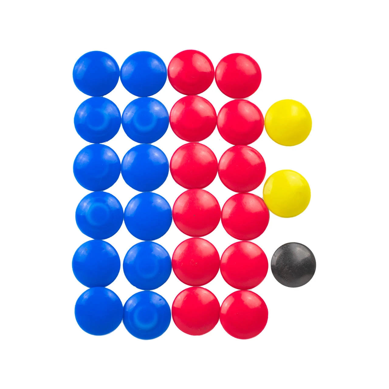 Large tactics board replacement magnets 26 pieces red blue yellow colors