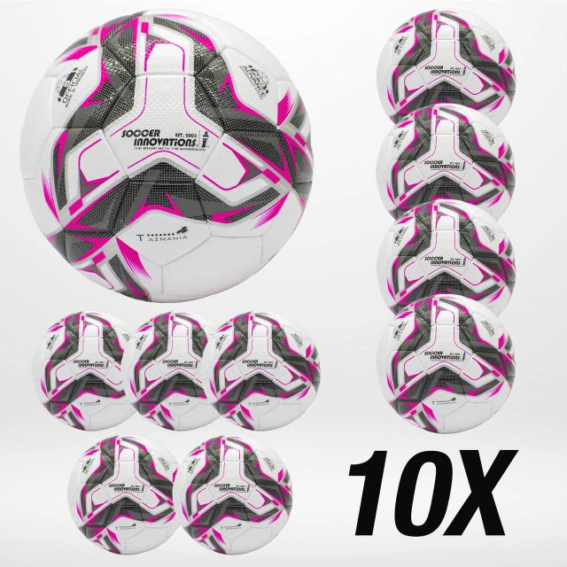 Soccer Innovations Pink Tazmania - 10 Pack NFHS-approved match quality soccer ball