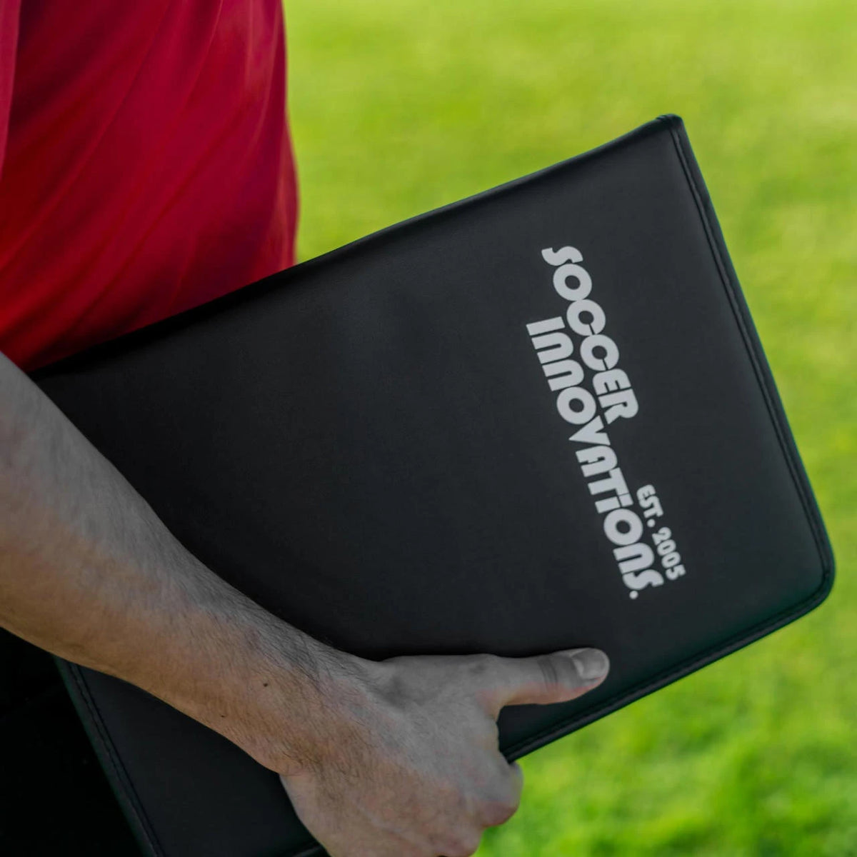 Premier soccer coaches folder zipper magnetic full-pitch tactical planning