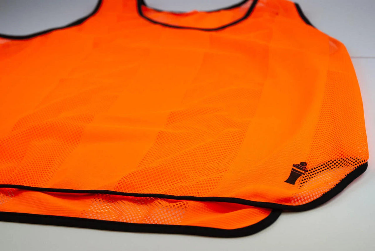 Premier training vest pack of 10 ghost-striped bibs unisex side cutouts