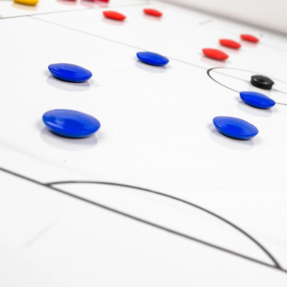Small tactics board replacement magnets colored plastic coaching tool