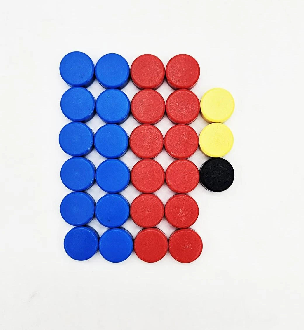 Small tactics board replacement magnets colored plastic coaching tool