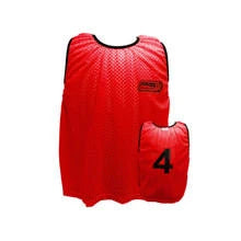 Numbered training vests 1-18 set of 18 breathable mesh squad management