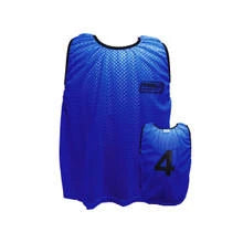 Numbered training vests 1-18 set of 18 breathable mesh squad management