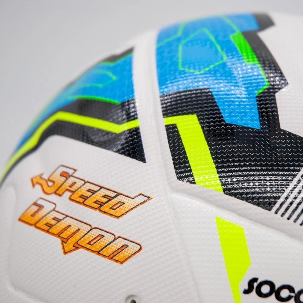 Speed Demon soccer ball featuring FusionTech bonded construction for match ball performance