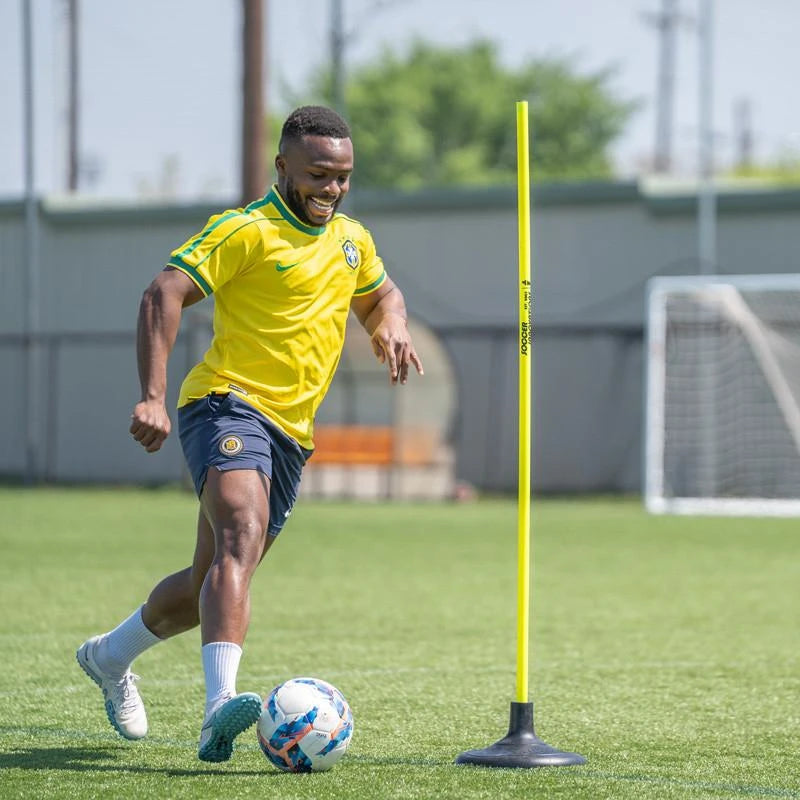 Soccer Innovations Speed Pole & Jumbo Rubber Base - Turf Mod Soccer Speed Pole training equipment