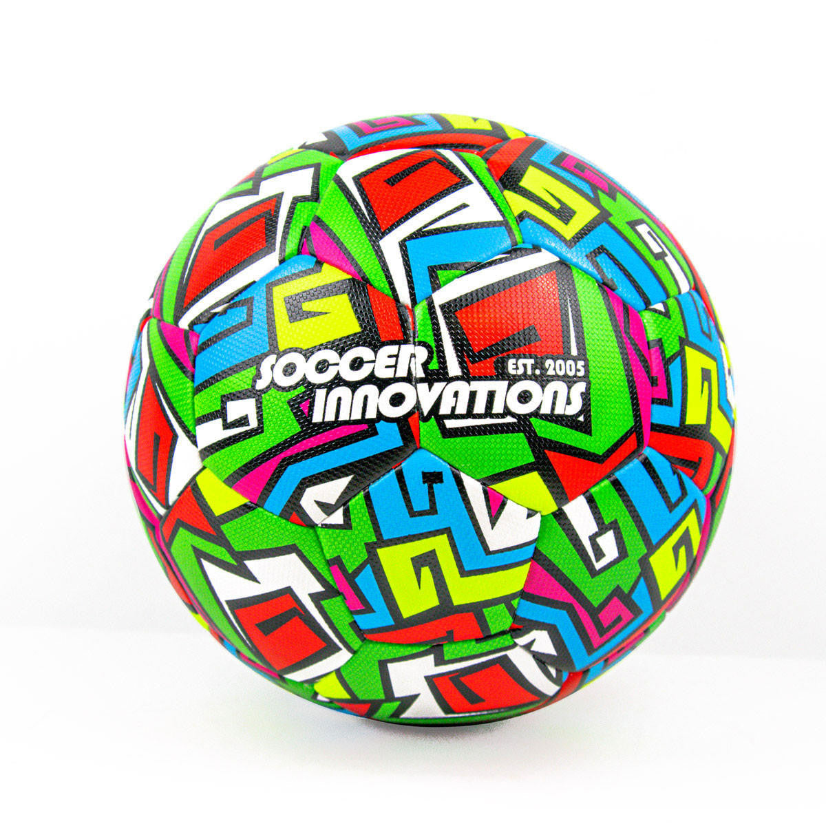 Street soccer ball with DualTech waterproof design for hard surface play