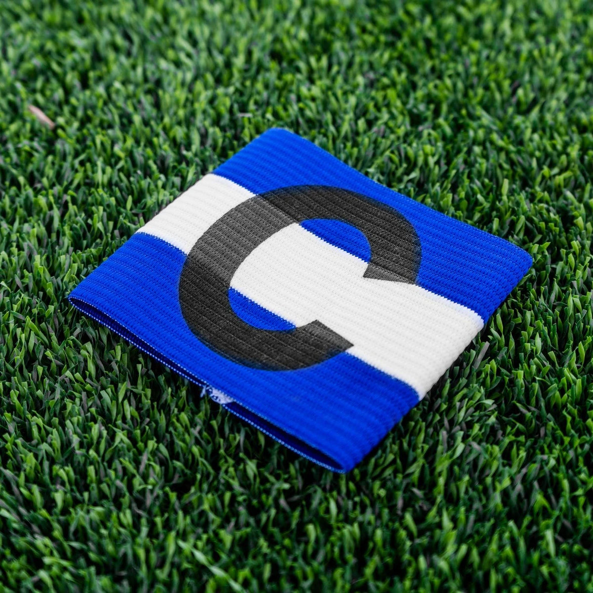 Striped soccer captains band youth elastic closure professional visibility