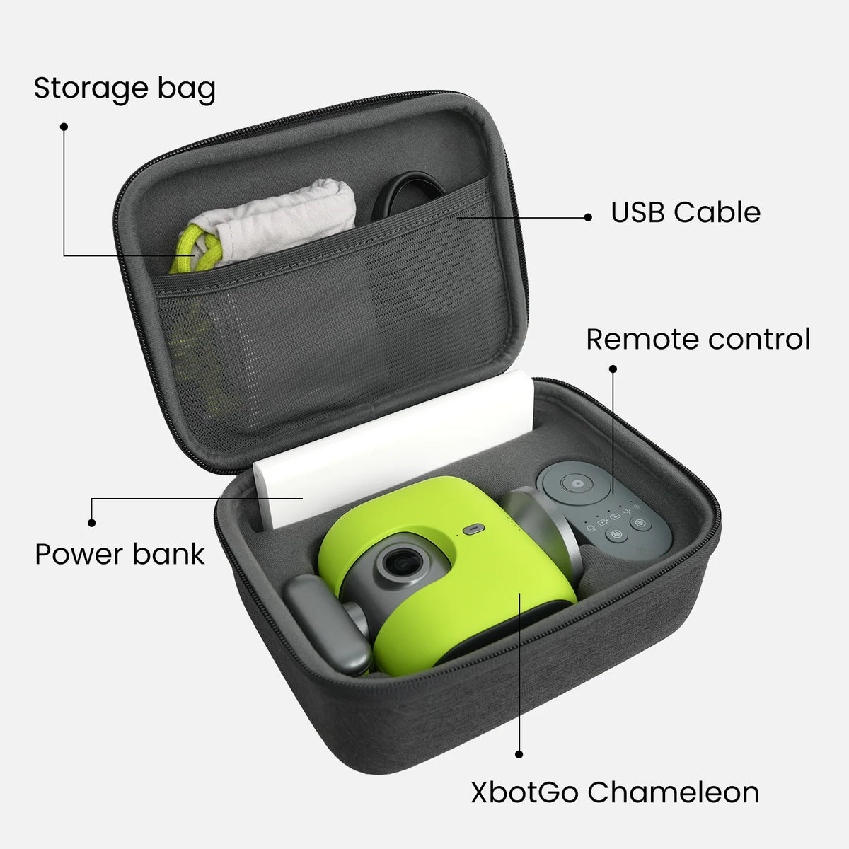 XbotGo Chameleon Case protective carrying bag camera gear storage sports video recording