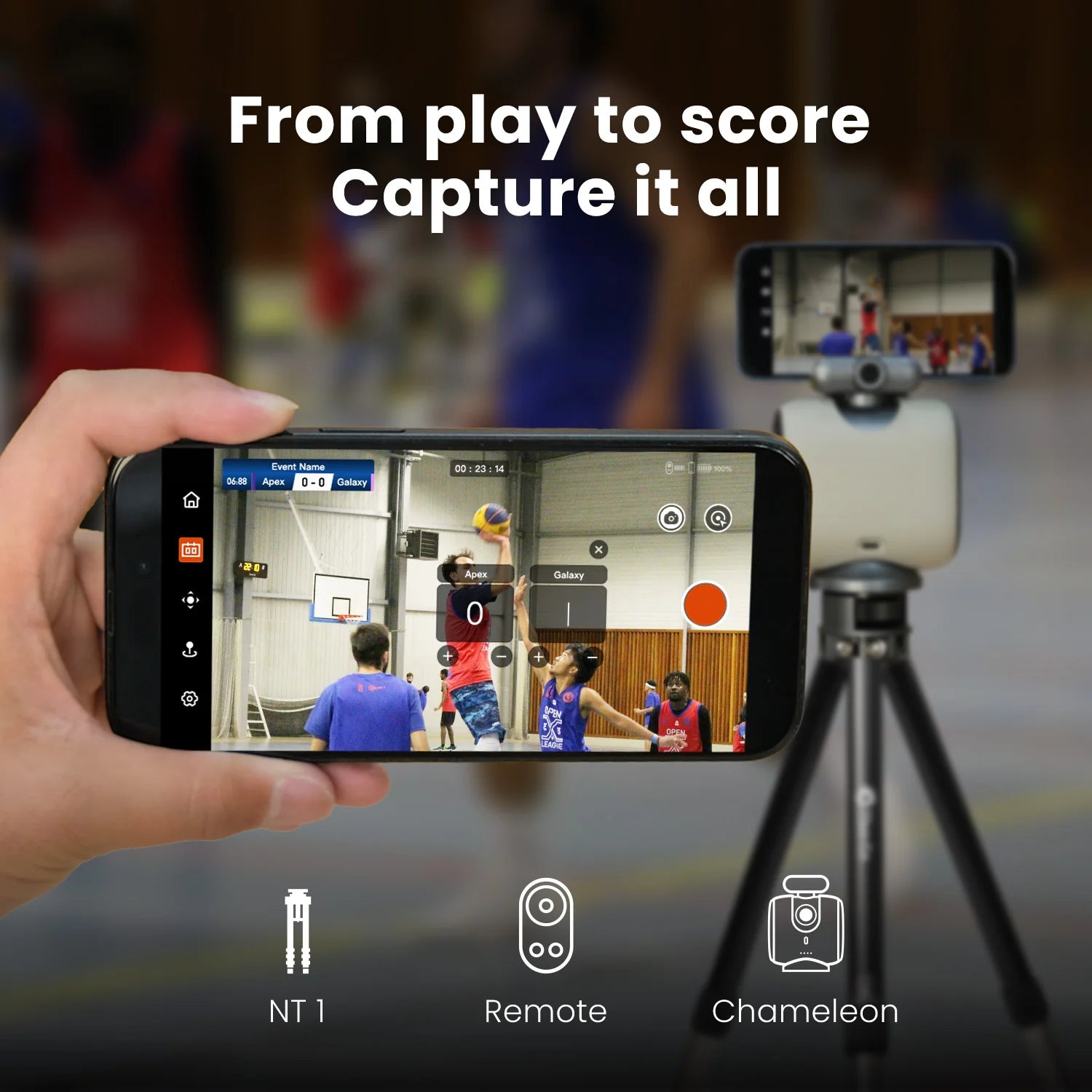 XbotGo Chameleon auto-tracking sports camera jersey number detection AI sports video recording