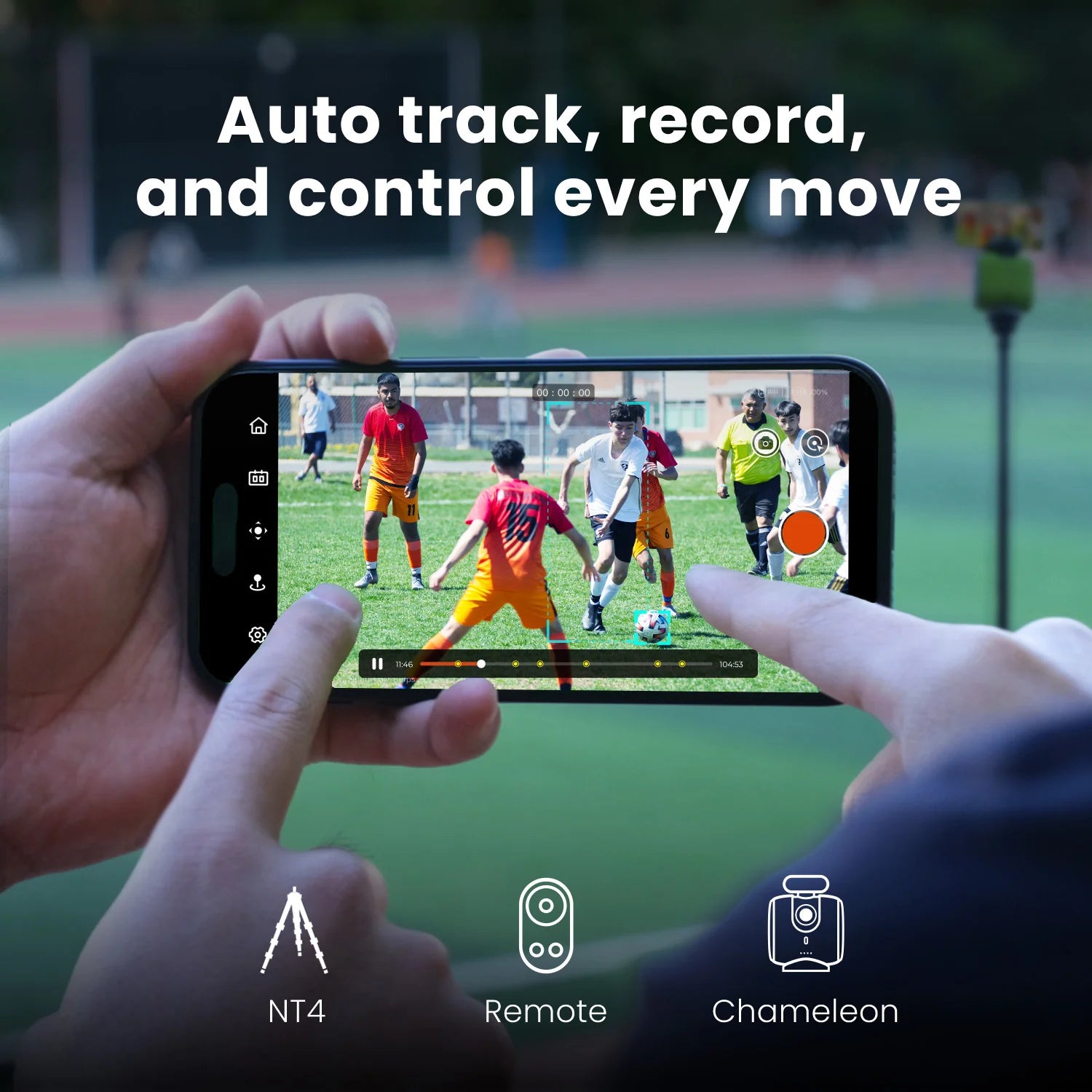 XbotGo Chameleon auto-tracking sports camera jersey number detection AI sports video recording