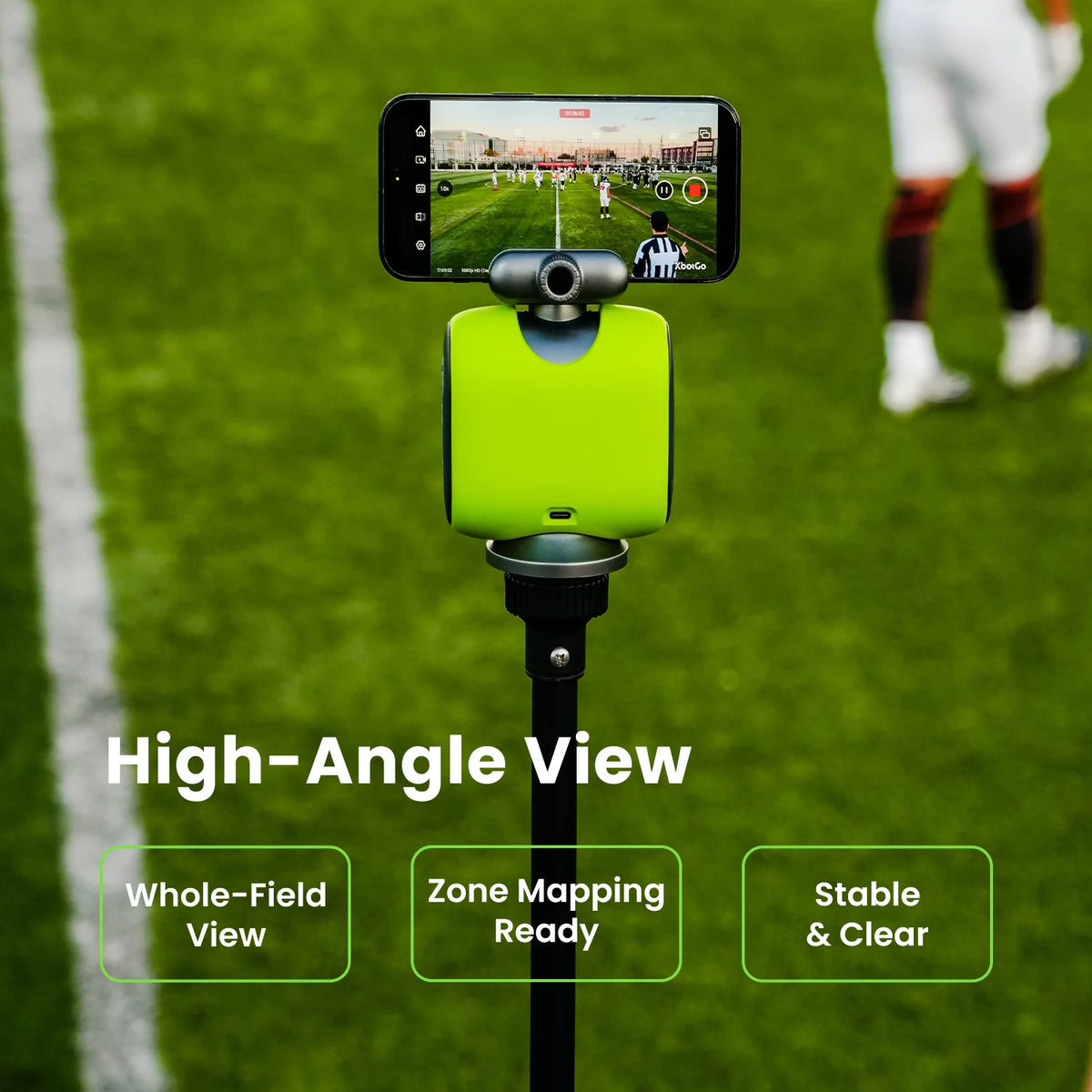 XbotGo Chameleon auto-tracking sports camera jersey number detection AI sports video recording