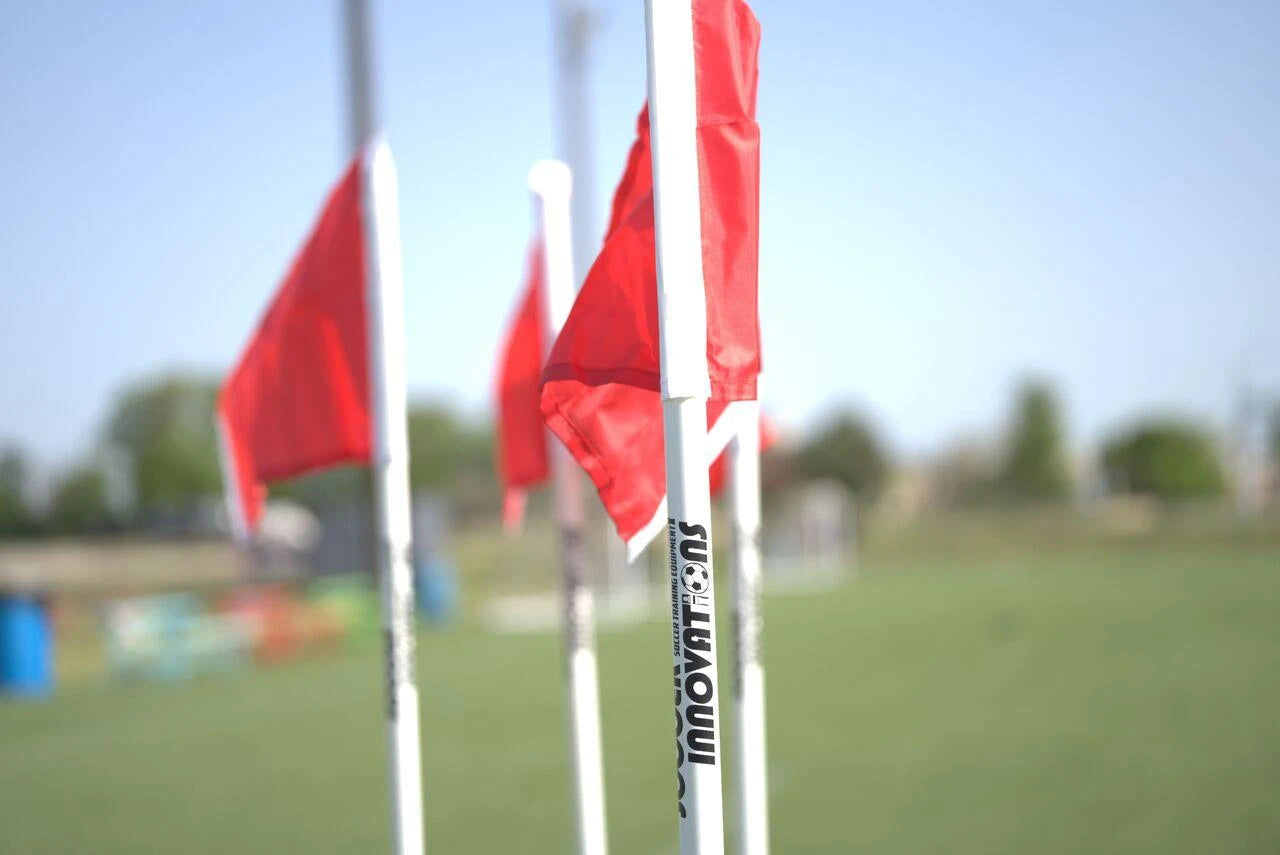 Soccer Innovations Soccer Corner Flag With 25mm Rubber Base Set Of 4
